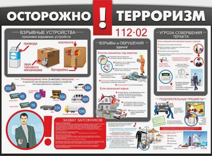 осторожно терроризм плакат